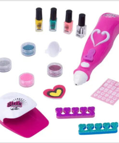 Alternative view of Girl's Creator Nail Art Studio with Powered Glitter Pen and Nail Dryer (Deluxe Mei Bo Kai Set)