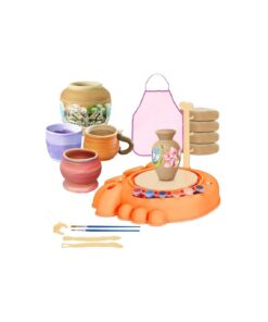 Alternative view of Crabby Creative Pottery Wheel – DIY Kids' Ceramic Studio with 3 Bags of Clay
