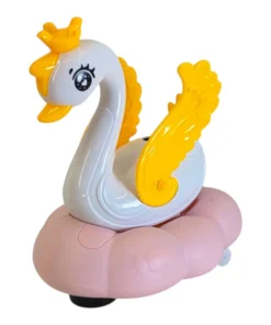 Funny Swan Interactive Floating Magic Ball Toy – Battery-Operated Bump & Go Action Swan with Aerodynamic Air-Stream Hovering Ball, Flashing LEDs & Musical Melodies