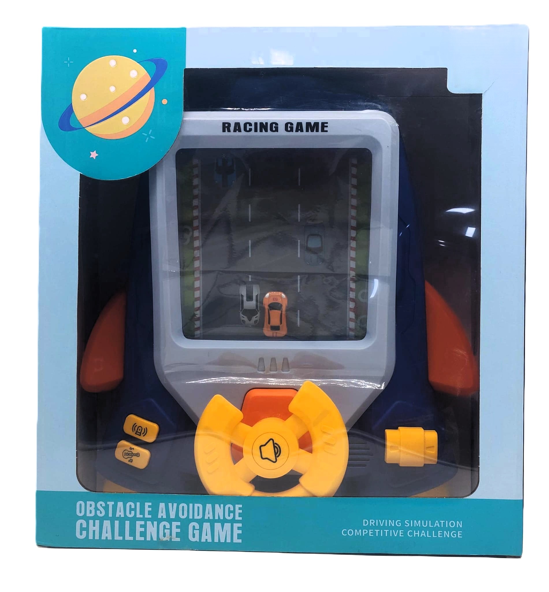 J'D Toys Obstacle Avoidance Challenge Racing Game (Cobalt Blue) – Handheld Electronic Driving Simulator with Steering Wheel Control, Speed Regulation & Cosmic Sound Effects 1 J'D Toys Obstacle Avoidance Challenge Racing Game (Cobalt Blue) – Handheld Electronic Driving Simulator with Steering Wheel Control, Speed Regulation & Cosmic Sound Effects
