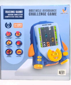 Alternative view of J'D Toys Obstacle Avoidance Challenge Racing Game – Handheld Electronic Driving Simulator with Steering Wheel Control, Speed Regulation & Cosmic Sound Effects