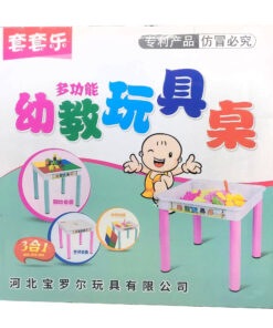 Alternative view of 3-in-1 Multi-Functional Early Educational Activity Table – Convertible Building Block Table, Smooth Writing Desk & Sensory Water/Sand Play Station with Built-In Storage