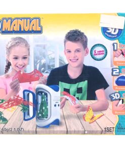 3D Manual Invention Maker Studio – Safe UV-Curing 3D Printing Studio for Kids with Magic Curing Gels, Structured Molds & 3D Building Stencils