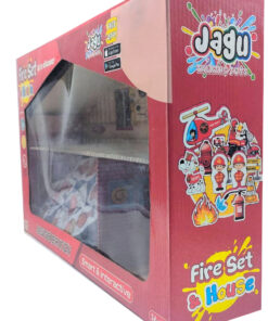 Alternative view of Jagu Smart & Interactive Fire Set & House – 3D Wood Craft Fire Station with Augmented Reality Talking App, Helicopter & Action Figures