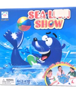 Sea Lion Show 3D Action Board Game – Interactive Family Dexterity Game with Lever-Launchers, Hidden Fish Rewards & Tabletop Aquatic Arena