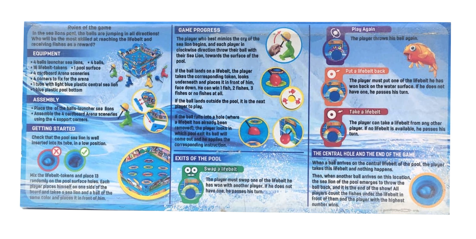 Sea Lion Show 3D Action Board Game – Interactive Family Dexterity Game with Lever-Launchers, Hidden Fish Rewards & Tabletop Aquatic Arena 2 Sea Lion Show 3D Action Board Game – Interactive Family Dexterity Game with Lever-Launchers, Hidden Fish Rewards & Tabletop Aquatic Arena - Image 2
