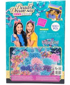 Alternative view of Beads Dream Sea DIY Jewelry Making Kit – 300+ PCS Mermaid-Themed Bead Studio with Charms, Necklaces & Bracelets for Kids