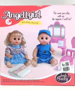 Alternative view of Angellgirl Baby Potty Training Boy Doll Playset – Interactive "Drinks and Wets" Nurturing Toy Set with Sound Potty, Feeding Bottle, Pacifier & Alternative Outfit