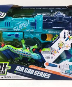 Shot Gamer Air Gun Series Soft Dart Blaster (Lizard Tracker Edition) – Tactical Foam Dart Shooter with Wall-Crawling Lizard Targets & Pump-Action Prime