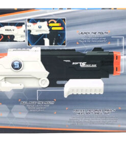 Alternative view of Ravil-4 Heat Soft Space Gun Blaster – Pump-Action Manual Foam Dart Rifle with Dual-Barrel System, 10 EVA Soft Shell Bullets & On-Board Ammo Storage