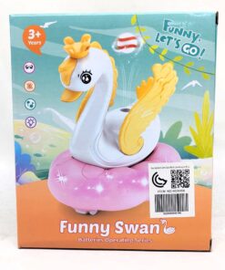 Alternative view of Funny Swan Interactive Floating Magic Ball Toy – Battery-Operated Bump & Go Action Swan with Aerodynamic Air-Stream Hovering Ball, Flashing LEDs & Musical Melodies