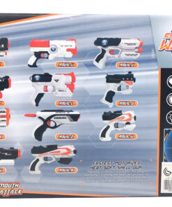 Alternative view of Ravil-Z Heat Soft Space Gun Warfare Battle Set – Futuristic Toy Pistol with Tactical Soldier Mask, Standalone Target & 10 EVA Soft Shell Darts