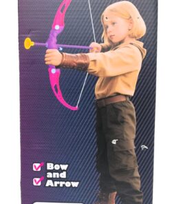 Alternative view of Game Archer Competitive Bow & Arrow Sports Set Pink Edition – Kids Tactical Recurve Archery Bow with 3 Suction Cup Safety Arrows & Organizer Quiver Rack