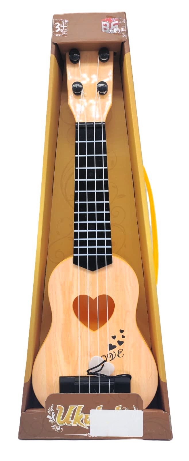 Little Learner Educational Toy Ukulele – Four-String Acoustic Guitar for Kids with Heart Soundhole, Tuning Pegs & Guitar Pick 3 Little Learner Educational Toy Ukulele – Four-String Acoustic Guitar for Kids with Heart Soundhole, Tuning Pegs & Guitar Pick - Image 3