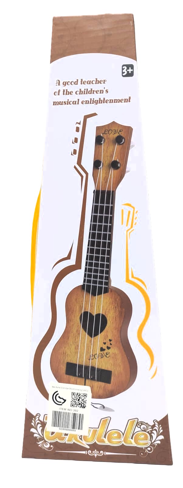 Little Learner Educational Toy Ukulele – Four-String Acoustic Guitar for Kids with Heart Soundhole, Tuning Pegs & Guitar Pick 4 Little Learner Educational Toy Ukulele – Four-String Acoustic Guitar for Kids with Heart Soundhole, Tuning Pegs & Guitar Pick - Image 4