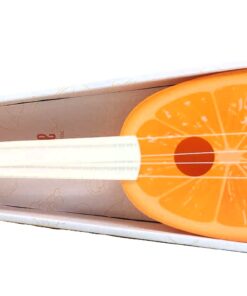 Fruit Ukulele Wonderful Music Series (Orange Edition) – 4-String Mini Acoustic Guitar Toy with Adjustable Tuning Pegs & Vibrant Citrus Graphic Soundboard