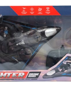 Lead Honor Fighter Series Multifunctional Aircraft Drone – 2.4GHz RC Jet Quadcopter with 6-Axis Gyroscope, One-Key Takeoff & 360° Mid-Air Stunt Flips