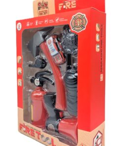 Alternative view of City Fire-Rescue Simulated Fire Tools Kit – 7-Piece Hero Roleplay Set with Fire Extinguisher, Megaphone, Fire Chief Badge, Axe & Rescue Car