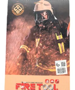 Alternative view of City Fire-Rescue Simulated Fire Tools Kit – 7-Piece Power Drill Edition with Toy Chainsaw, Megaphone, Emergency Whistle & 911 Commander Car