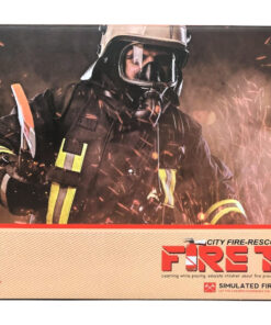 Alternative view of City Fire-Rescue Simulated Fire Tools Kit – Deluxe 7-Piece Fire Chief Helmet & Power Drill Set with Toy Chainsaw, Megaphone Blaster & 911 Commander Car