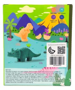 Alternative view of Jia Pei Le Dinosaur World Color Dough Kit – 5-Color Soft Modeling Clay Studio with 3D Dinosaur Press Molds, Sculpting Knife & Prehistoric Scenery