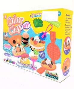 Color Clay DIY Western Food Lunch Set – 8-Color Ultra-Soft Modeling Dough Studio with Waffle Iron Press, Burger Molds & Pizza Roller 7 IMG 20260509 WA0450
