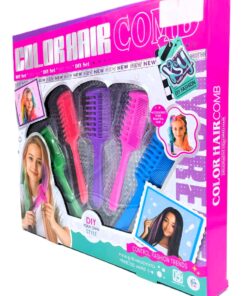 Alternative view of Color Hair Comb DIY Temporary Chalk Styling Set – 5-Piece Rainbow Hair Color Chalk Applicators with Built-In Guard Combs for Washable Fashion Highlights