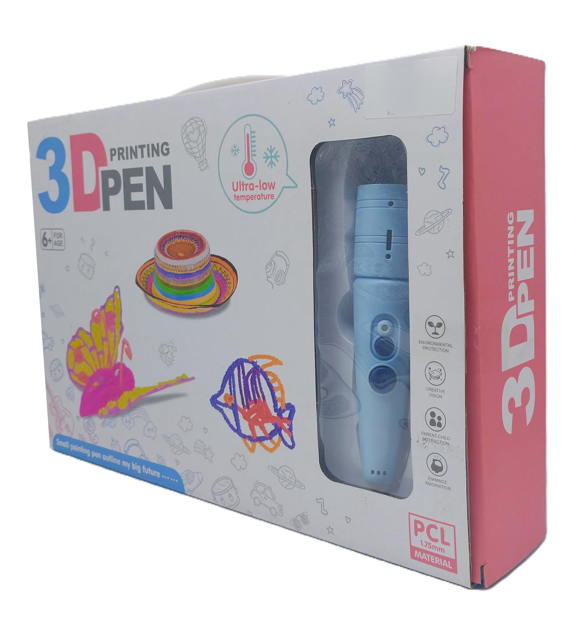 Ultra-Low Temperature 3D Printing Pen Studio – Safe PCL Filament Creative Engineering Set with Copy Board & Picture Book Project Guide 2 Ultra-Low Temperature 3D Printing Pen Studio – Safe PCL Filament Creative Engineering Set with Copy Board & Picture Book Project Guide - Image 2
