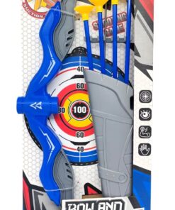 Bang Ge Kids Archery Bow and Arrow Sports Set – High-Elastic Recurve Toy Bow with 3 Suction Cup Safety Arrows, Quiver & Cut-Out Target Board