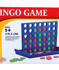 Funny Best Bingo 4 In A Line Board Game – Classic Tabletop Strategy Connect Game with Vertical Drop Grid & 42 Red and Green Counters