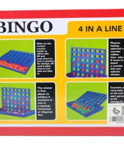 Alternative view of Funny Best Bingo 4 In A Line Board Game – Classic Tabletop Strategy Connect Game with Vertical Drop Grid & 42 Red and Green Counters