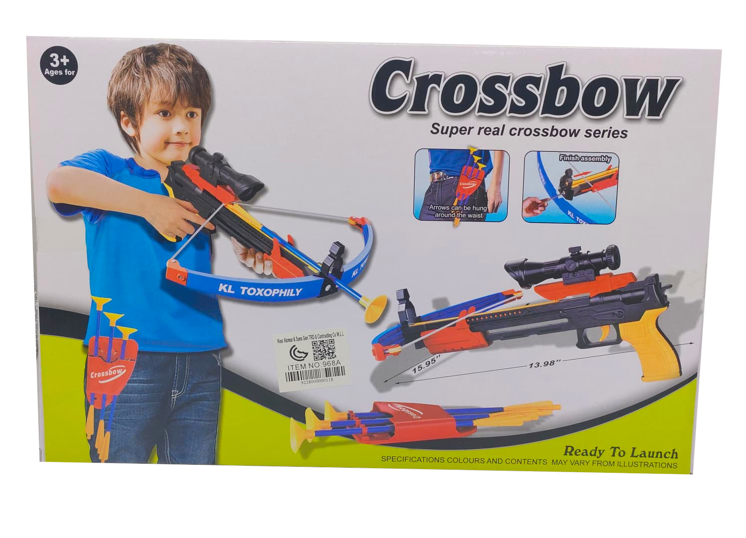 Crossbow Series Tactical Toy Archery Set – Mechanical Hunting Crossbow with Mock Sniper Scope, 3 Suction Cup Safety Arrows & Hip Quiver 2 Crossbow Series Tactical Toy Archery Set – Mechanical Hunting Crossbow with Mock Sniper Scope, 3 Suction Cup Safety Arrows & Hip Quiver - Image 2