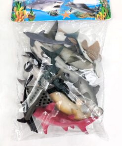 Underwater World Ocean Animal Megapack – Realistic Vinyl Sea Creature Figures with Great White Shark, Killer Whale, Dolphin & Manta Ray