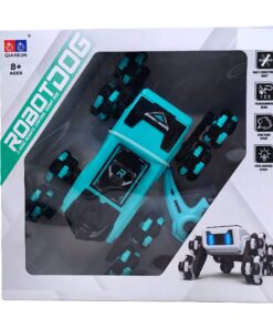 QIANKUN 2.4GHz Remote Control Robot Dog with Drift & Spray Features (Teal)