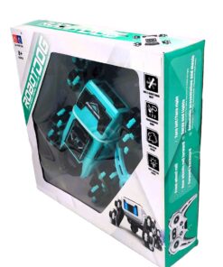 Alternative view of QIANKUN 2.4GHz Remote Control Robot Dog with Drift & Spray Features (Teal)