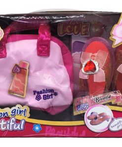 "Fashion Girl Beautiful" Princess Dress-Up Set (Handbag & Play Shoes)