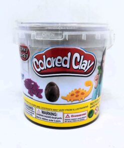 Funny Lucky "Colored Clay" Dinosaur Bucket & Molding Set (12 Colors)