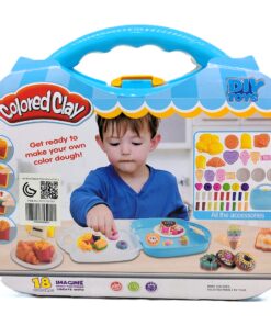 Alternative view of Funny Lucky "Colored Clay" Hamburger & Dessert Portable Playset (18 Colors)