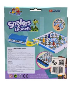 Alternative view of Rong Fei "Snakes & Ladders" Folding Board Game with Pop-Up Dice