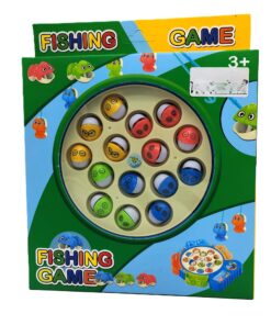 Classic "Fishing Game" Rotating Board Game with 15 Fish