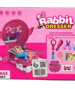 Alternative view of "Rabbit Dresser Set" 2-in-1 Portable Vanity Case & Pretend Play Toy