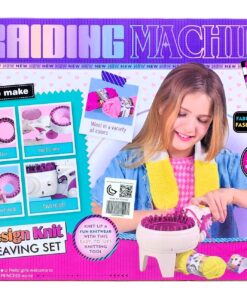 Alternative view of KSY "Design Knit Weaving Set" DIY Hand-Crank Knitting Machine