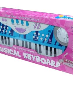 Alternative view of "Music Organ" 37-Key Electronic Musical Keyboard (Blue)