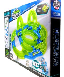 Alternative view of Speed Pipes: Remote Control Racing Track Set - 27 Pieces DIY Luminous Tubular Track