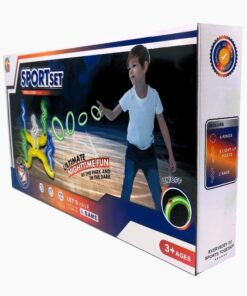 Alternative view of Ultimate Nighttime LED Ring Toss Game – Light-Up Ferrule Sport Set with Glowing Rings & Posts