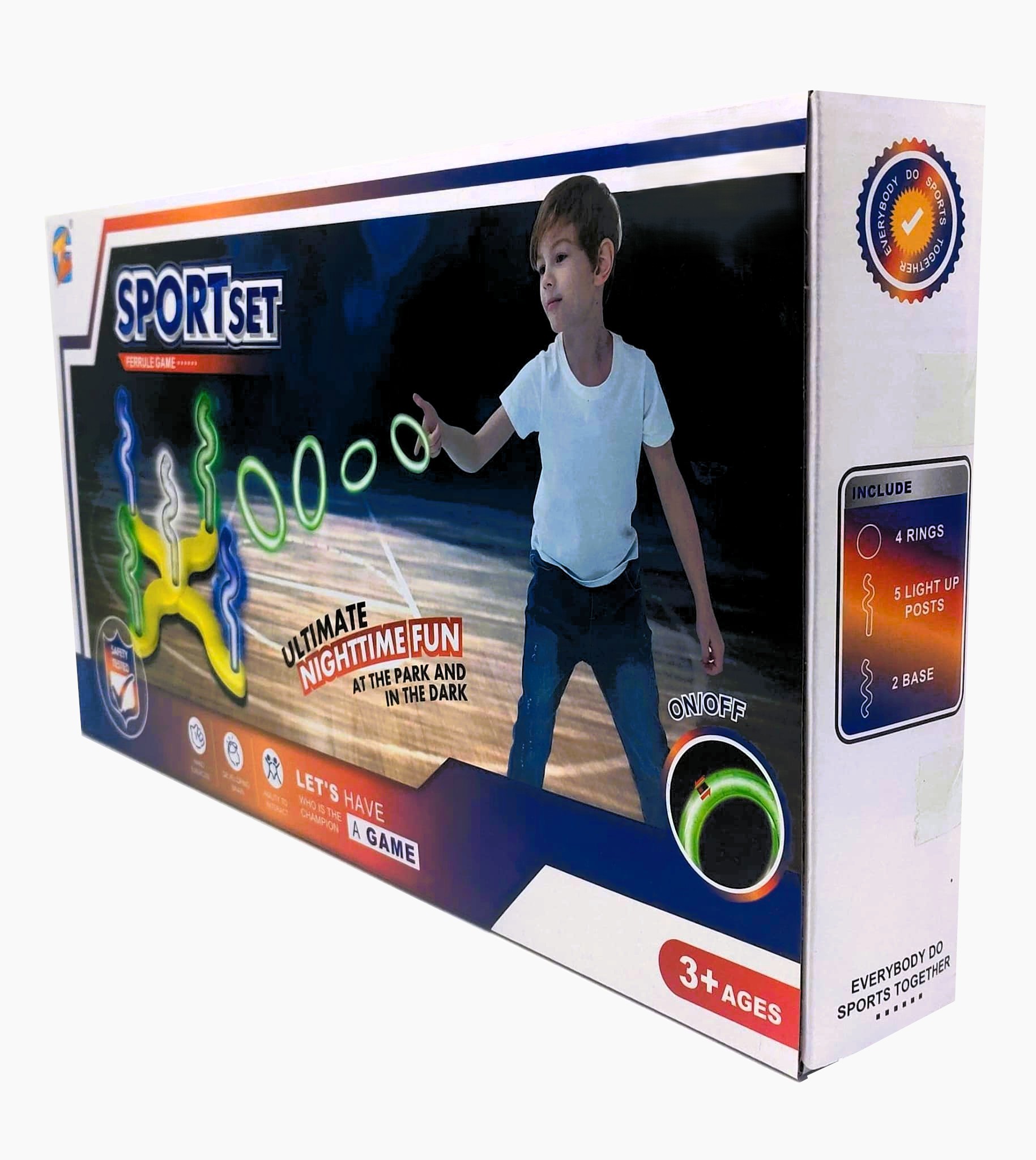 Ultimate Nighttime LED Ring Toss Game – Light-Up Ferrule Sport Set with Glowing Rings & Posts 2 Ultimate Nighttime LED Ring Toss Game – Light-Up Ferrule Sport Set with Glowing Rings & Posts - Image 2
