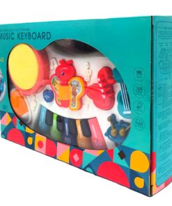 Alternative view of Music Keyboard Early Education Center – Interactive Piano with Lights, Drum, and Animal Sounds