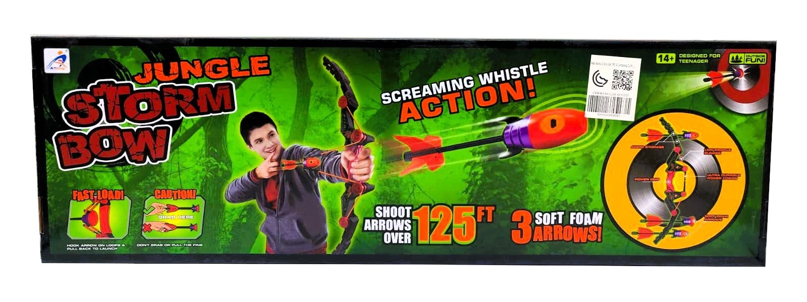 Jungle Storm Bow – High-Velocity Archery Set with Screaming Whistle Foam Arrows - الصورة 4