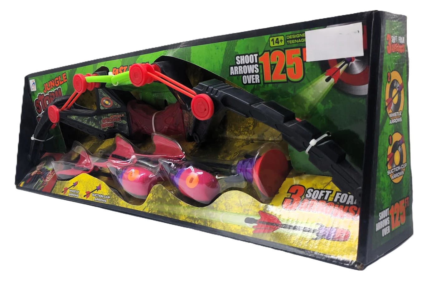 Jungle Storm Bow – High-Velocity Archery Set with Screaming Whistle Foam Arrows - الصورة 2