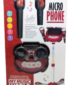 "My Music World" Micro Phone Music Party Stand (Red Edition)